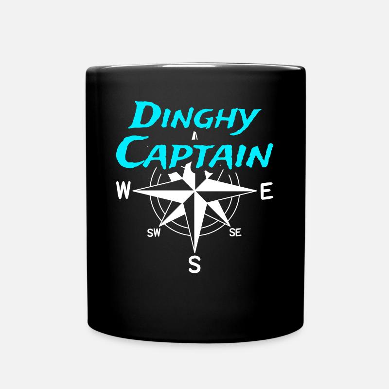 Dinghy Captain Kapitän Segler Skipper - Tasse einfarbig - Schwarz