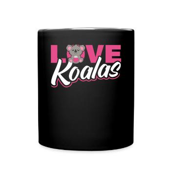 J’adore les koalas - Mug uni - noir - Devant