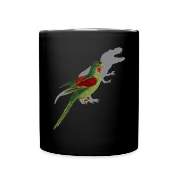 Sittich Lustiger Spruch - Tasse einfarbig - Schwarz - Vorne