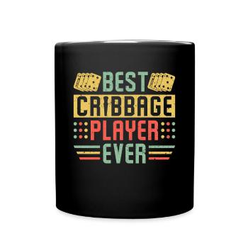 Meilleur joueur de cribbage Cadeau de maillot - Mug uni - noir - Devant