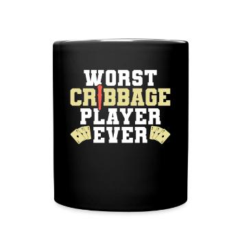 Le pire joueur de cribbage de tous les temps cadeau de maillot - Mug uni - noir - Devant
