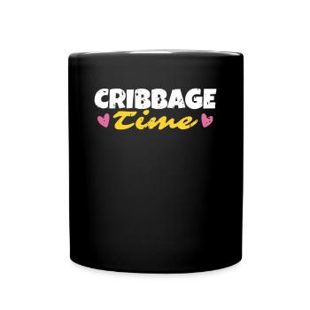 Cribbage Time Shirt Cadeau - Mug uni - noir - Devant