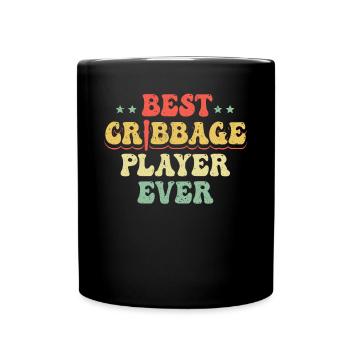 Meilleur joueur de cribbage Cadeau de maillot - Mug uni - noir - Devant