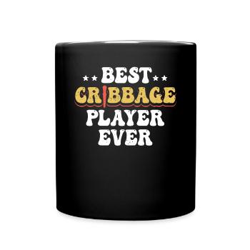 Meilleur joueur de cribbage Cadeau de maillot - Mug uni - noir - Devant