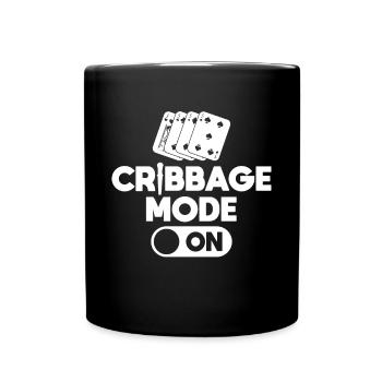 Cribbage Mode Sur Chemise Cadeau - Mug uni - noir - Devant