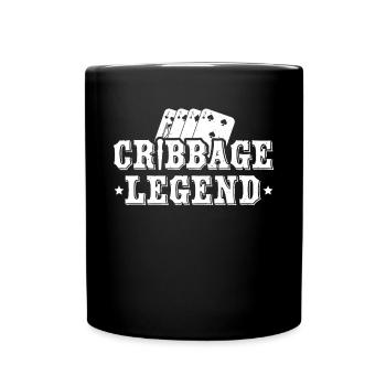 Cribbage Legend Shirt Geschenk - Tasse einfarbig - Schwarz - Vorne