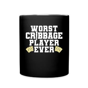 Le pire joueur de cribbage de tous les temps cadeau de maillot - Mug uni - noir - Devant