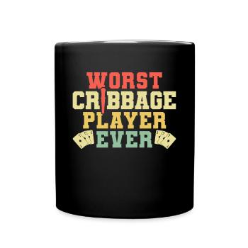 Le pire joueur de cribbage de tous les temps cadeau de maillot - Mug uni - noir - Devant