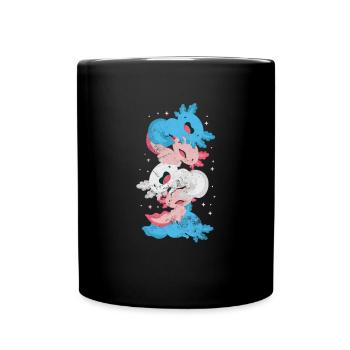 Axolotl Wassertier Wasser Geschenk - Tasse einfarbig - Schwarz - Vorne