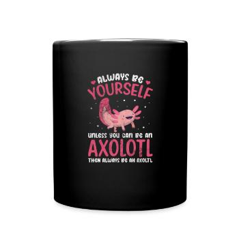 Axolotl Cadeau d’eau pour animaux aquatiques - Mug uni - noir - Devant