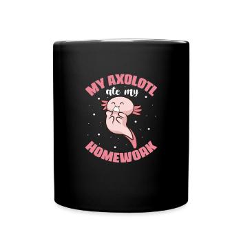 Axolotl - Mug uni - noir - Devant