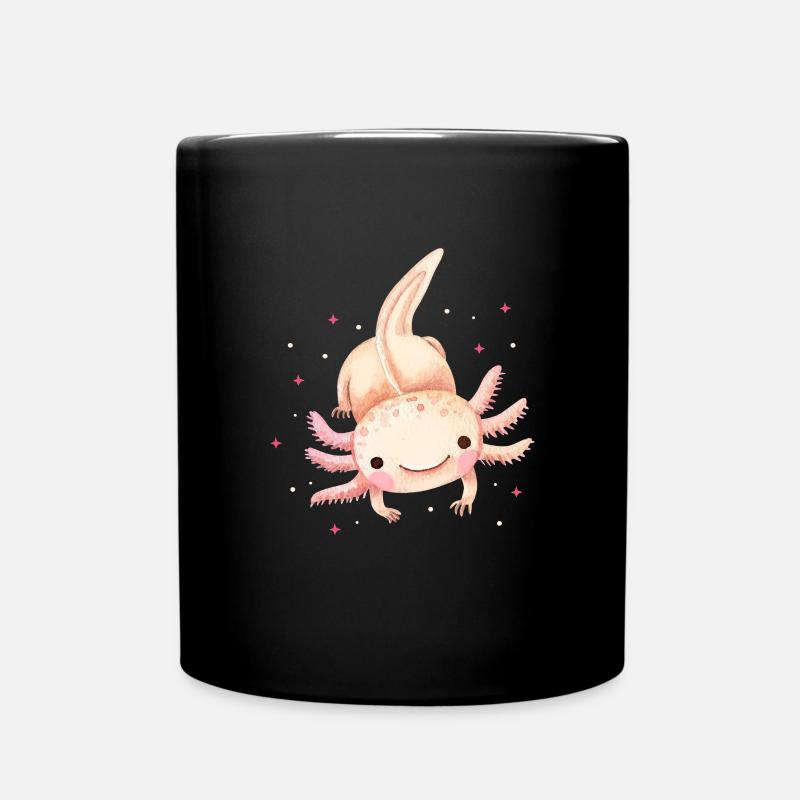 Axolotl - Tasse einfarbig - Schwarz