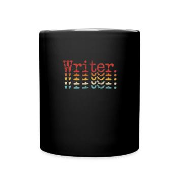 Author Authors Writer Book Gift - Full Colour Mug - black - Front