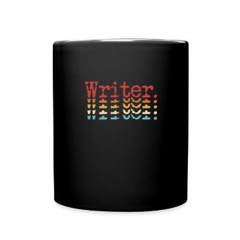 author - Full Colour Mug - black - Front