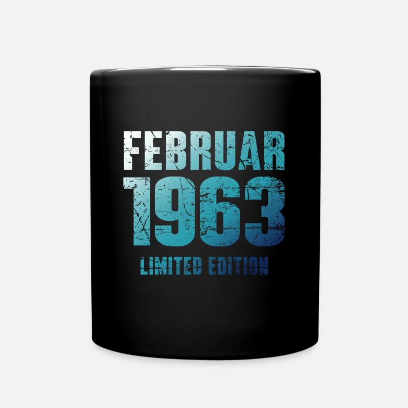Février 1963 Cadeau d’anniversaire en édition limitée - Mug uni - noir