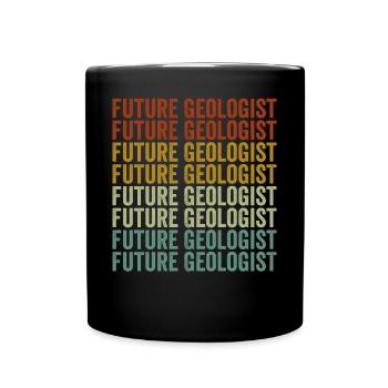 Zukünftiger Geologe Geologie-Liebhaber Geologie-St - Tasse einfarbig - Schwarz - Vorne