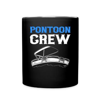 Équipage ponton pour la navigation de ponton. - Mug uni - noir - Devant