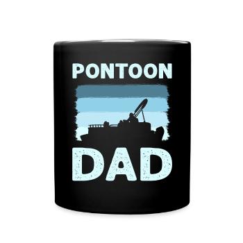 Ponton Papa. Capitaine de ponton - Mug uni - noir - Devant