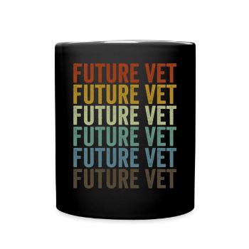 Future veterinarian Future veterinarian veterinarian - Full Colour Mug - black - Front