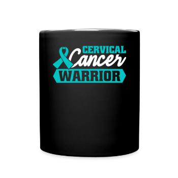 Guerriers du cancer du col de l’utérus. Sensibilisation à l' - Mug uni - noir - Devant