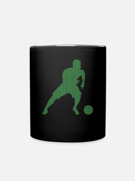 Fußball - Tasse einfarbig - Schwarz