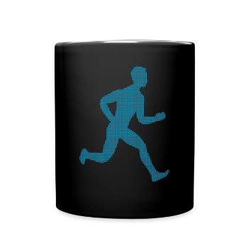 Joggen - Tasse einfarbig - Schwarz - Vorne