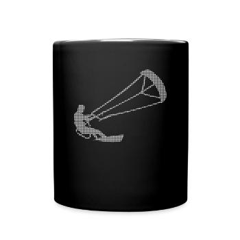 kite surfen - Tasse einfarbig - Schwarz - Vorne