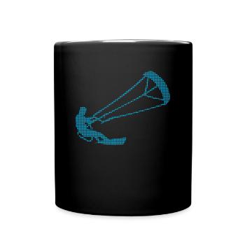 kite surfen - Tasse einfarbig - Schwarz - Vorne