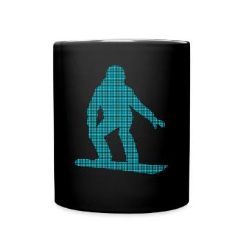 Planche à neige - Mug uni - noir - Devant