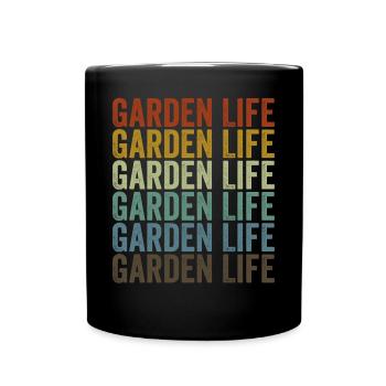 Garden Life Gardening Tools Gardening - Full Colour Mug - black - Front