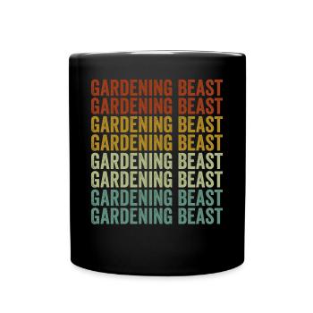 Gardening Animal Gardeners Farmers - Full Colour Mug - black - Front