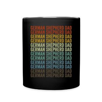 German Shepherd Papa German Shepherd L - Full Colour Mug - black - Front