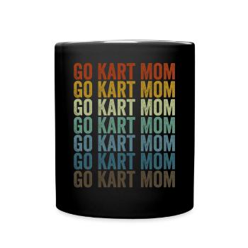Go Kart Mom Go Kart Racer Mom - Mug uni - noir - Devant
