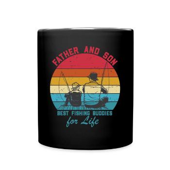 Lustiger Angler Fischer Spruch Angeln - Tasse einfarbig - Schwarz - Vorne