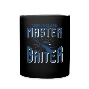 Lustiger Angler Fischer Spruch Angeln - Tasse einfarbig - Schwarz - Vorne