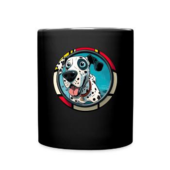 Dog saying Dalmatian design for dog lovers - Full Colour Mug - black - Front