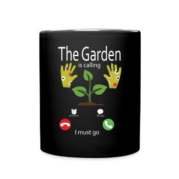 Garten Motiv Gärtner & Gärtnerin Spruch - Tasse einfarbig - Schwarz - Vorne