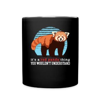 Red Panda Red Panda Red Pandas Gift - Full Colour Mug - black - Front