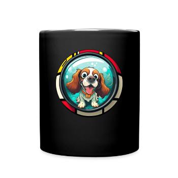Hunde Spruch Cavalier Spaniel für Hundeliebhaber - Tasse einfarbig - Schwarz - Vorne