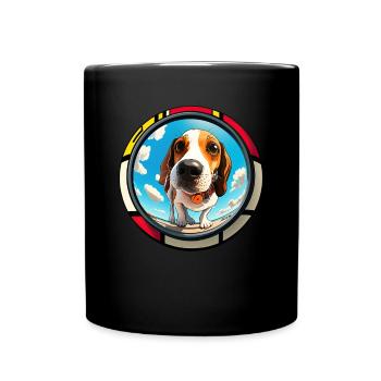 Dog Saying Beagle Design pour les amoureux des chiens - Mug uni - noir - Devant