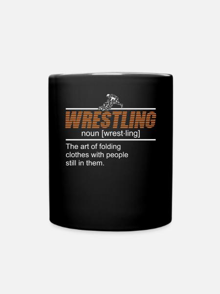 Definition Von Wrestling. Wrestler Wrestling - Tasse einfarbig - Schwarz