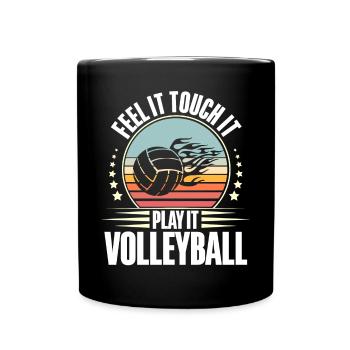 Volley-ball - Mug uni - noir - Devant