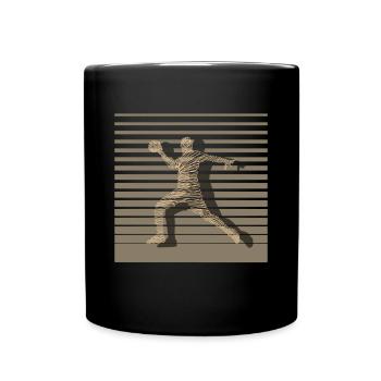 Handball Handballer - Tasse einfarbig - Schwarz - Vorne