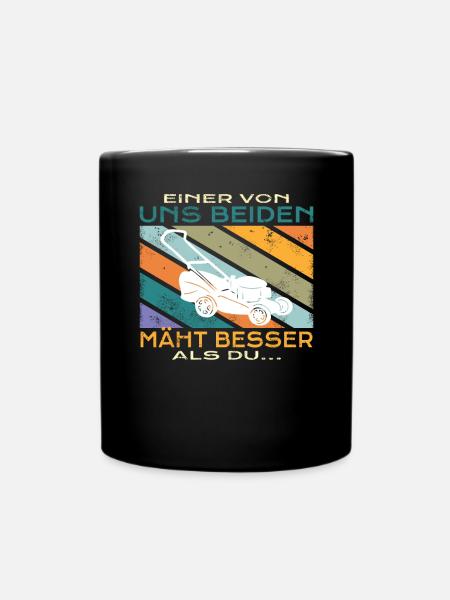 Gärtner Zubehör Garten Motiv - Tasse einfarbig - Schwarz