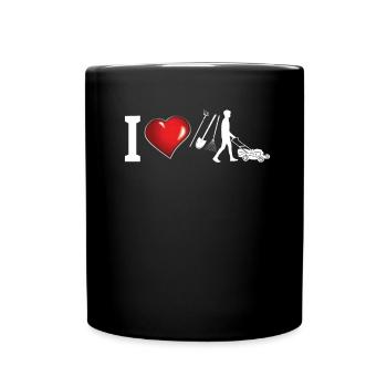Gardener Accessories Garden Motif - Full Colour Mug - black - Front