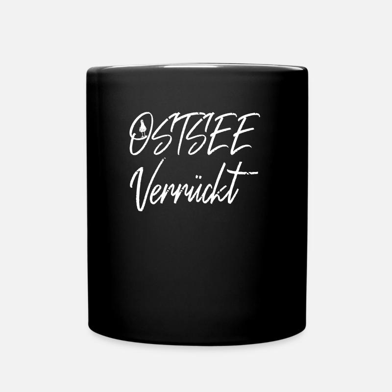 Hauptsache Ostsee - Tasse einfarbig - Schwarz