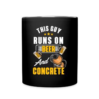 Mens Concrete Finisher Beer Cement Worker Apprecia - Full Colour Mug - black - Front