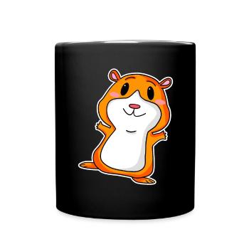 Cute guinea pig - Full Colour Mug - black - Front