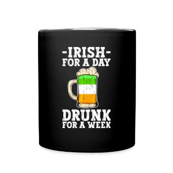 Irlande Irlandais drôle de dicton de la Saint-Patrick - Mug uni - noir - Devant