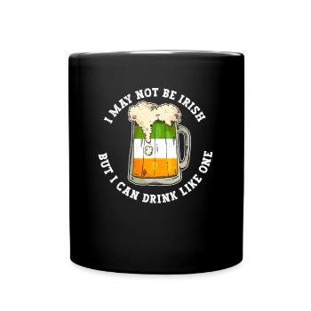 Irlande Irlandais drôle de dicton de la Saint-Patrick - Mug uni - noir - Devant